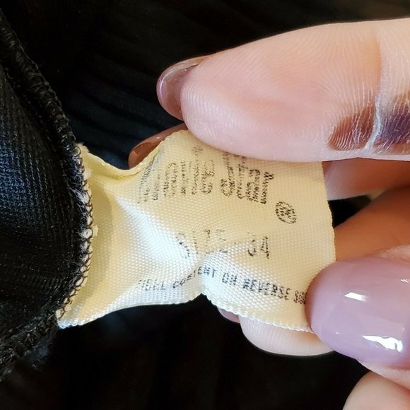 Womens XS/S Black Sheer Slip Dress Ruffle Neckline‎ - Picture 9 of 10